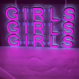 Pink Neon Girls Sign